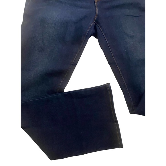 Old Navy Kicker Boot Cut Women Size 10 Short Blue Dark Wash Denim Mid Rise Jeans - Picture 3 of 7